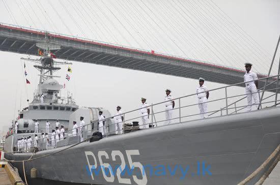 ▲▼解放軍海軍053H2G型護衛艦「銅陵艦」正式移交給斯里蘭卡海軍。（圖／翻攝自斯里蘭卡海軍網）