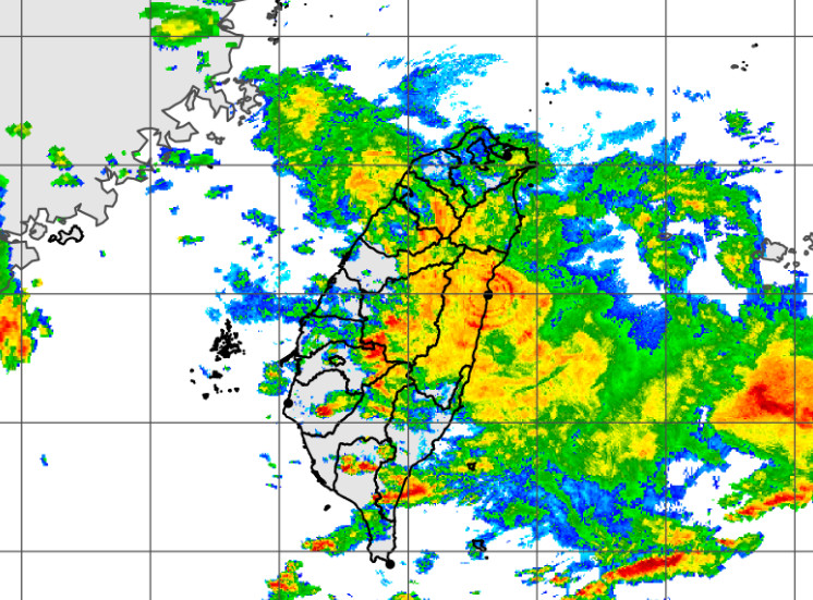 ▲▼鋒面降雨。（圖／中央氣象局）