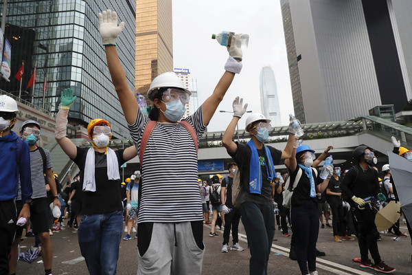 ▲▼香港,反送中。（圖／達志影像／美聯社）