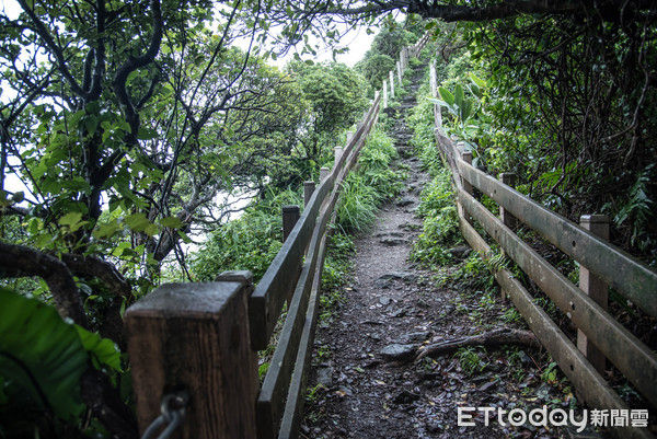 ▲基隆嶼登島，攻頂路上。（圖／記者林敬旻攝）