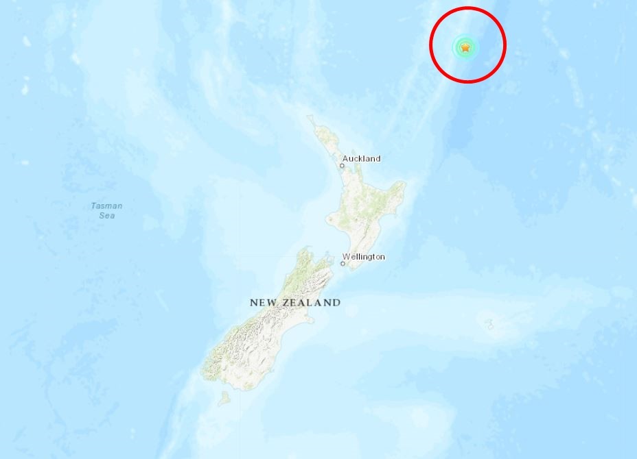 ▲▼紐西蘭地震。（圖／翻攝自USGS） 