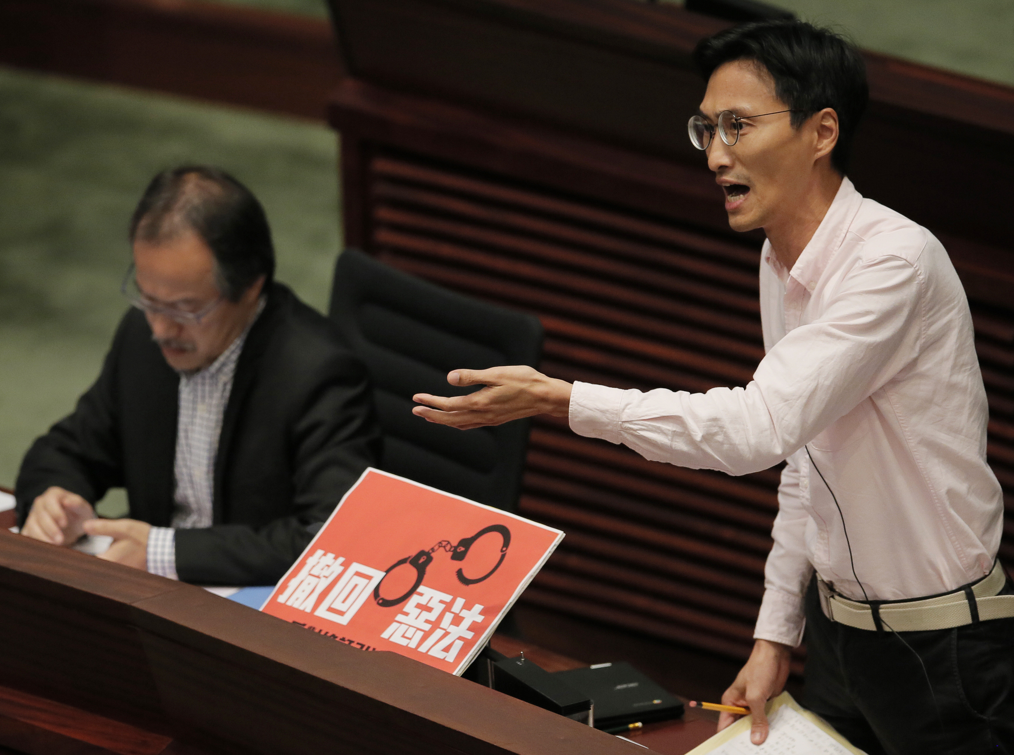 ▲香港民主派立法會議員朱凱迪。（圖／達志影像／美聯社）