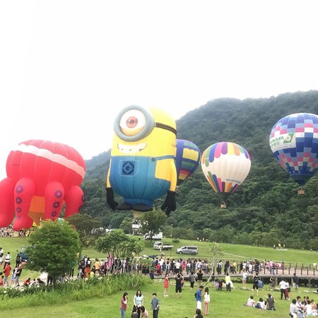 ▲2019桃園石門水庫熱氣球嘉年華。（圖／ig@wangrui_zhen提供，請勿隨意翻拍，以免侵權）