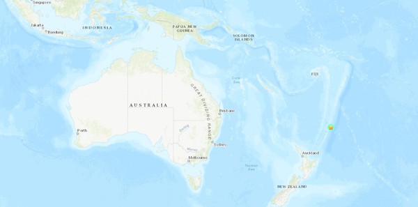 ▲▼紐西蘭外海6.4地震。（圖／翻攝自USGS）