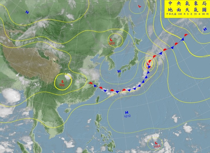 天氣圖。（圖／氣象局）