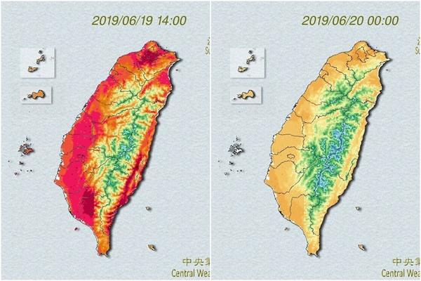 ▲▼好天氣剩2天！「新一波梅雨鋒面」周末又變天　大雨襲北台灣。（圖／中央氣象局）