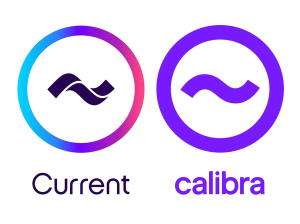 ▲▼臉書加密貨幣子公司Calibra　被控抄襲新創公司Current的logo。（圖／取自twittwe／@current）