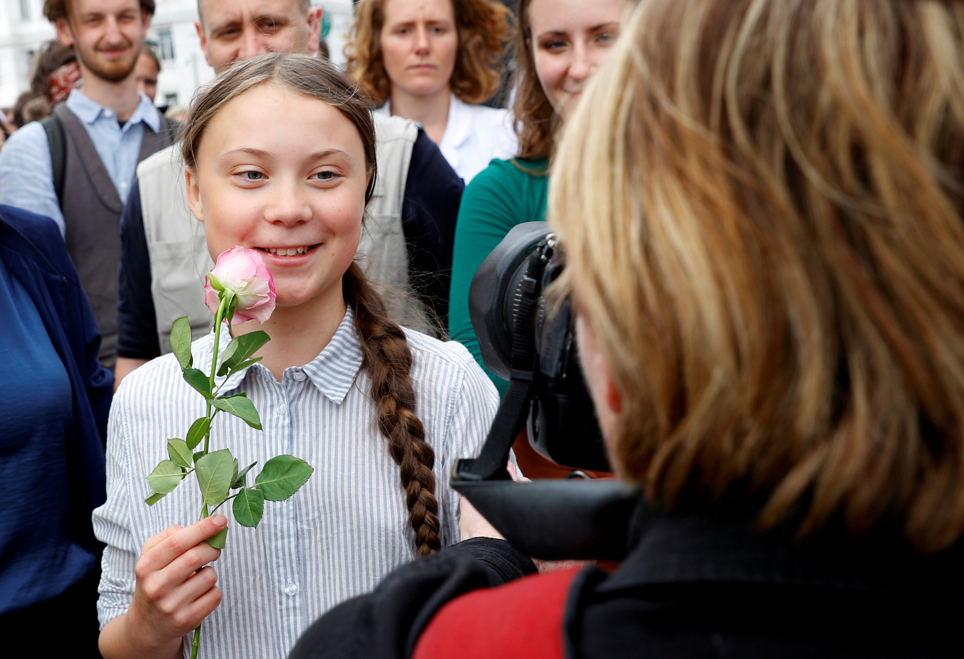 ▲▼瑞典16歲少女桑伯格（Greta Thunberg）發起「週五為未來而戰」（Fridays for Future）。（圖／路透）