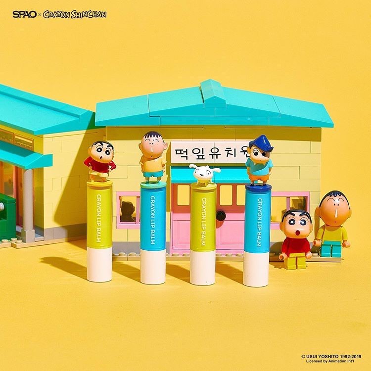 ▲蠟筆小新保養組。（圖／翻攝自IG@spao_kr）