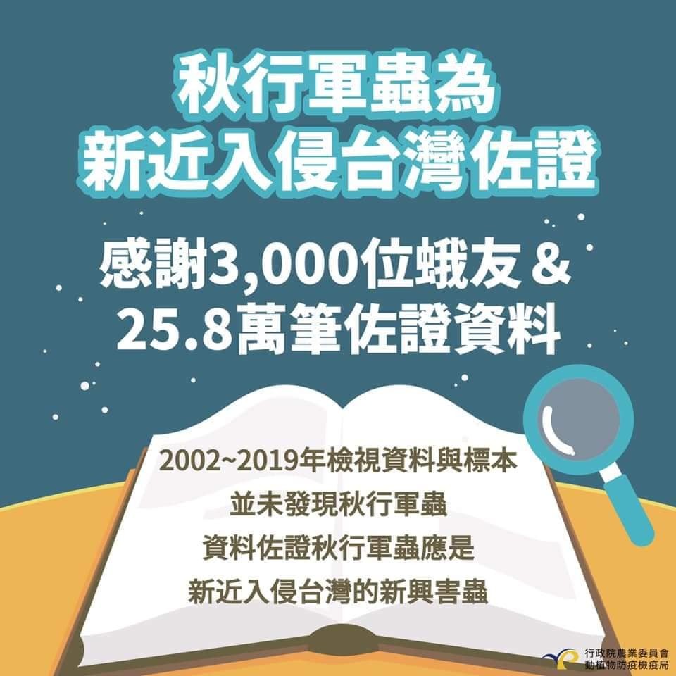 ▲▼「慕光之城」系統2002年到2019年，沒有任何一筆是秋行軍蟲。（圖／翻攝陳吉仲臉書）