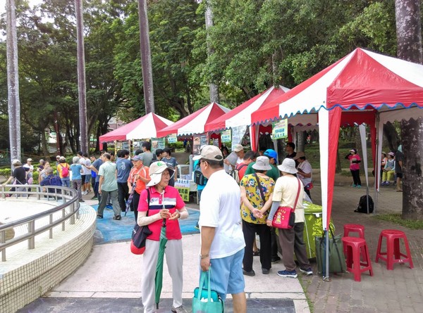 ▲▼ 林務局嘉義林區管理處於23日在嘉義公園舉辦「移除外來種沙氏變色蜥與保育生物多樣性」活動。（圖／記者翁伊森翻攝，下同）