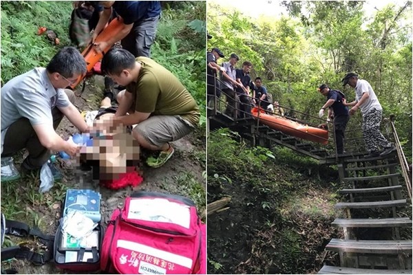 ▲▼台中4登山客攀太魯閣國家公園得卡倫步道，1男終點前休克亡。（圖／保七總隊第九大隊）