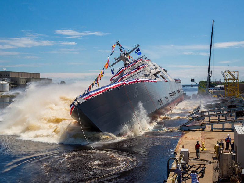 ▲▼比林斯號在2017建造完成下水。（圖／翻攝臉書／USS Billings-LCS 15）