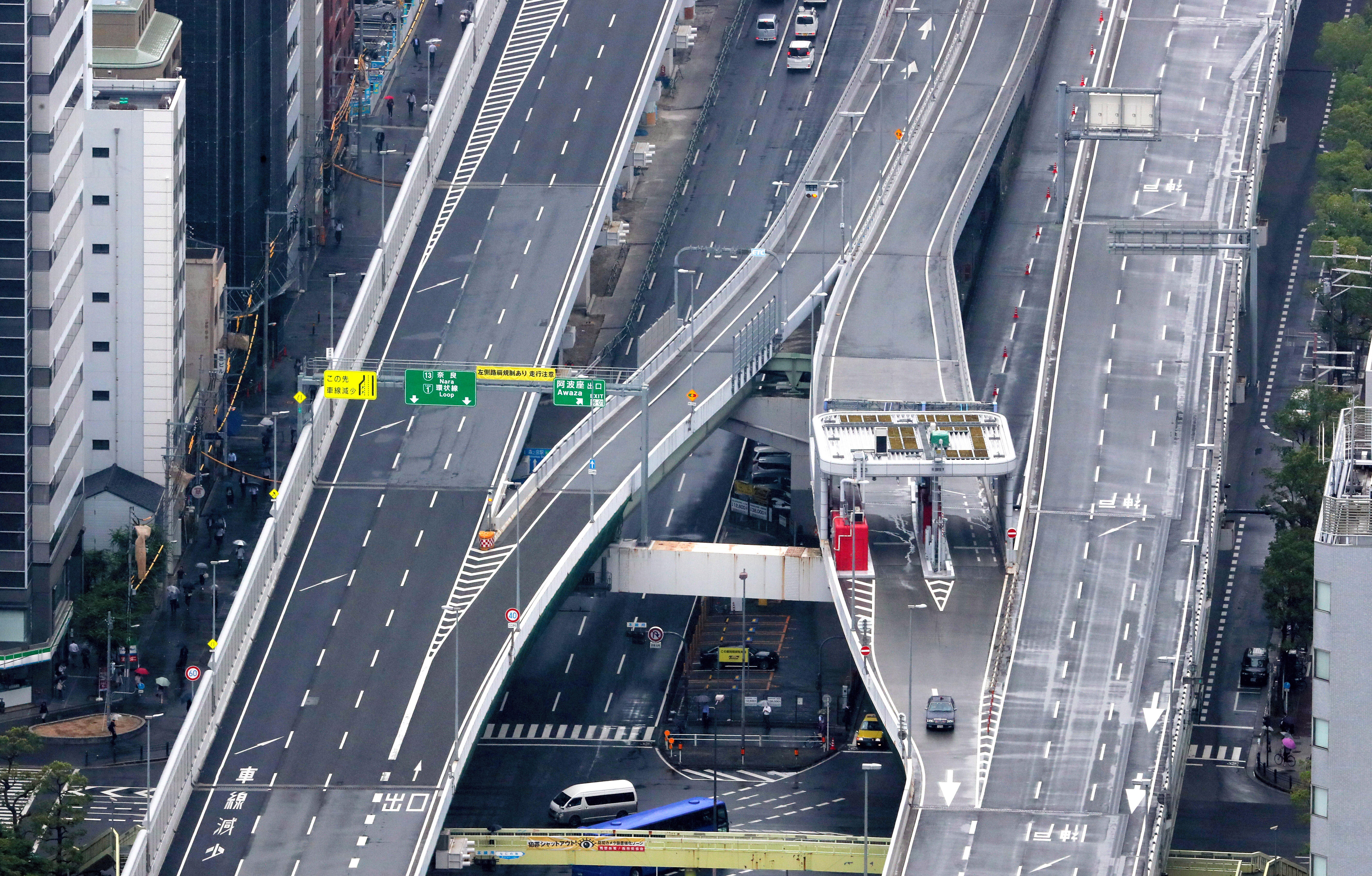 ▲▼G20峰會期間，大阪部分路段封閉，市內的主要車站也遭關閉。（圖／達志影像／美聯社）