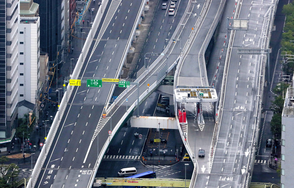 ▲▼G20峰會期間，大阪阪神高速部分路段封閉。（圖／達志影像／美聯社）