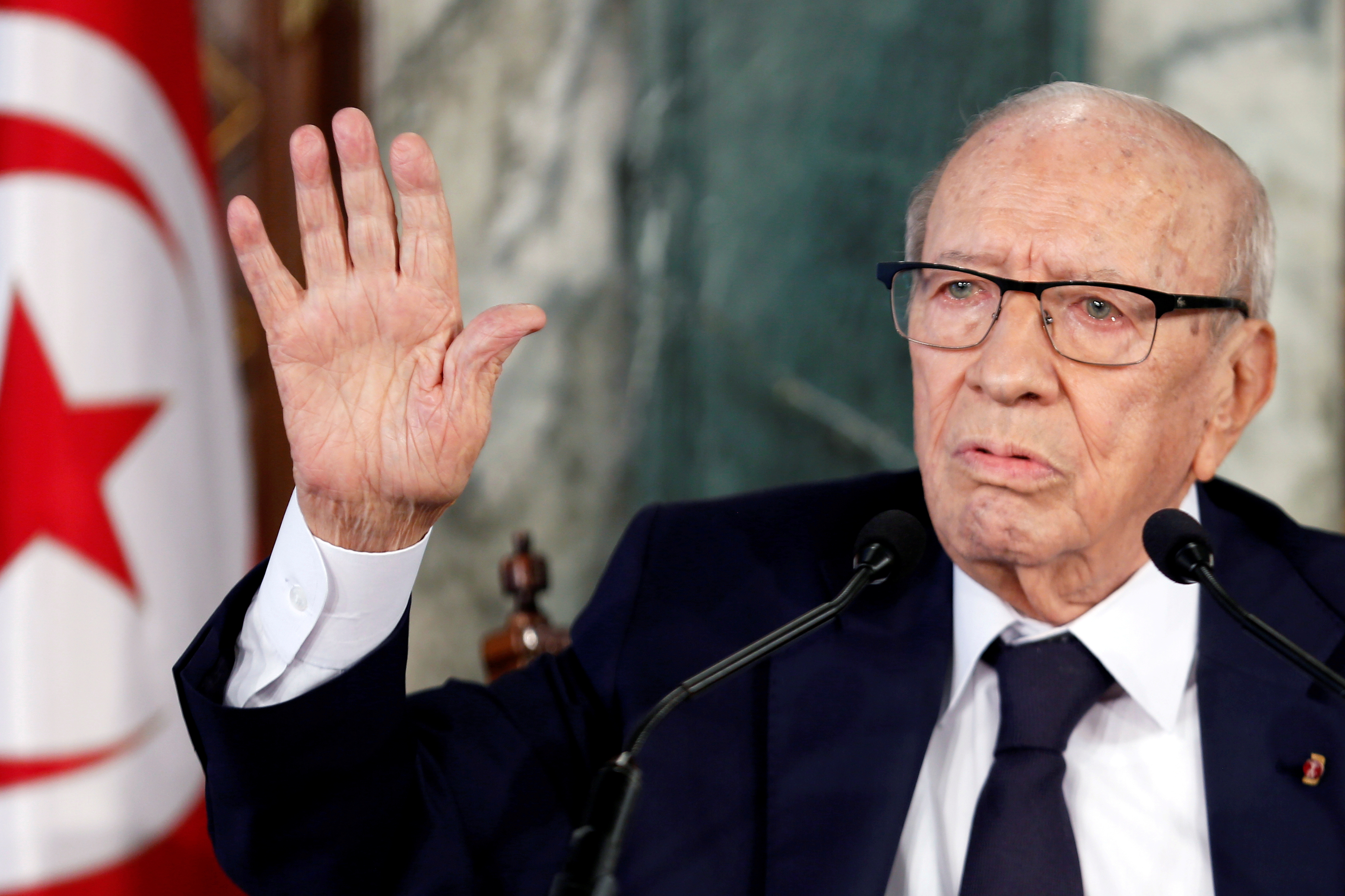 ▲突尼西亞總統艾塞布西（Beji Caid Essebsi）。（圖／路透社）