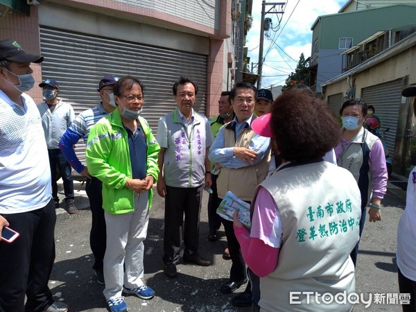 ▲台南市中西區開山里出現第2例本土登革熱，市府請民眾加強環境孳生源清除，避免疫情擴散。（圖／記者林悅翻攝）