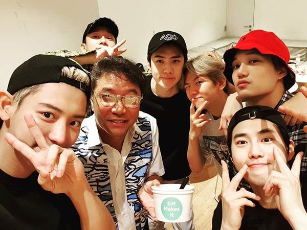 ▲EXO。（圖／翻攝自Instagram／real__pcy）