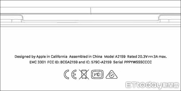 ▲美國聯邦通信委員會（FCC）認證文件出現了一份沒有發表過的MacBook型號。（圖／翻攝自FCC文件）