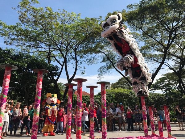 ▲2019桃園閩南文化節《鬥陣》桃園高鐵開演