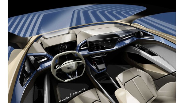 ▲AR擴增實境將取代數位螢幕，圖為奧迪Q4 e-tron Concept概念車。（圖／翻攝自Audi）
