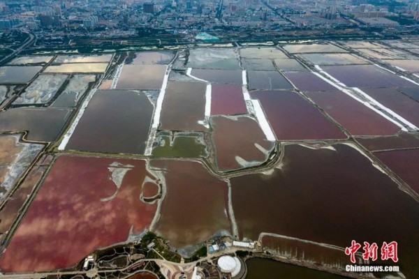 ▲山西運城鹽湖空拍。（圖／翻攝中新網）