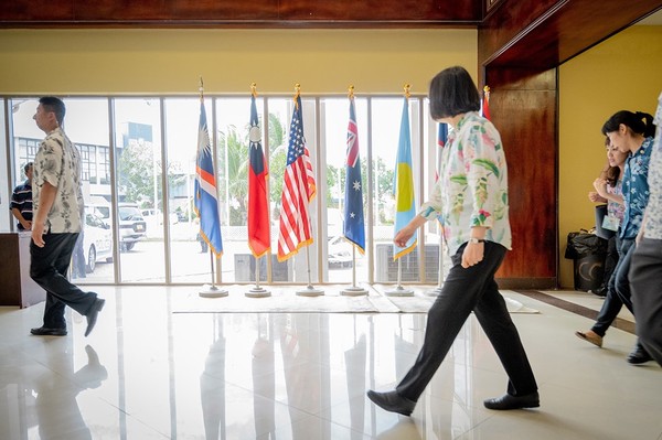 ▲▼總統蔡英文2019年3月26日訪馬紹爾群島，參加太平洋婦女領袖聯盟會議。（圖／翻攝自蔡英文臉書粉專）