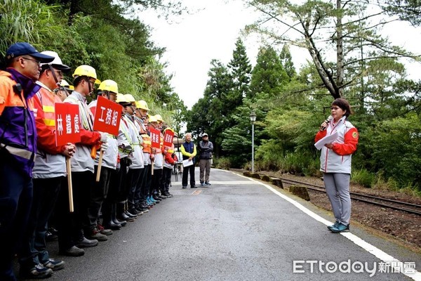 ▲▼ 阿里山林業鐵路緊急應變演練。（圖／記者翁伊森翻攝，下同）