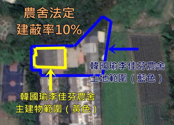 ▲▼韓國瑜夫婦在雲林古坑的豪華農舍遭爆違建。（圖／翻攝Google Map）