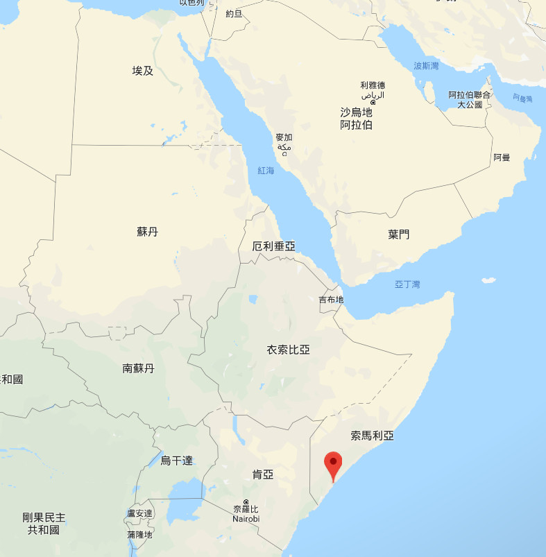 ▲▼索馬利亞知名飯店遭恐攻！　自殺炸彈+槍手掃射造成7人死亡。（圖／翻攝自Google）