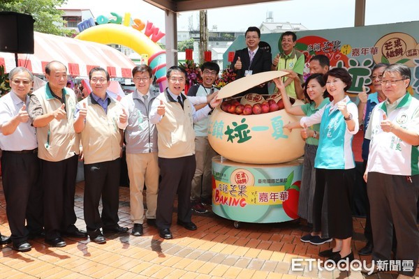 ▲「左鎮Baking烘焙嘉年華-左鎮芒果椪一夏」的活動，台南市長黃偉哲親臨現場參加活動。（圖／記者林悅翻攝，下同）