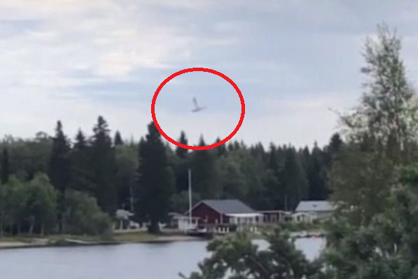 ▲▼瑞典觀光小型飛機「垂直墜毀」　9人全部罹難。（圖／翻攝自twitter「Airport Webcams」）