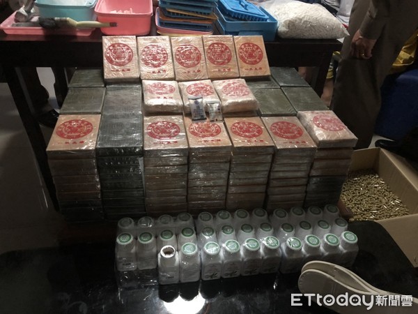 ▲台泰警方攜手查獲跨國走私80公斤海洛因毒梟案。（圖／記者張君豪翻攝）