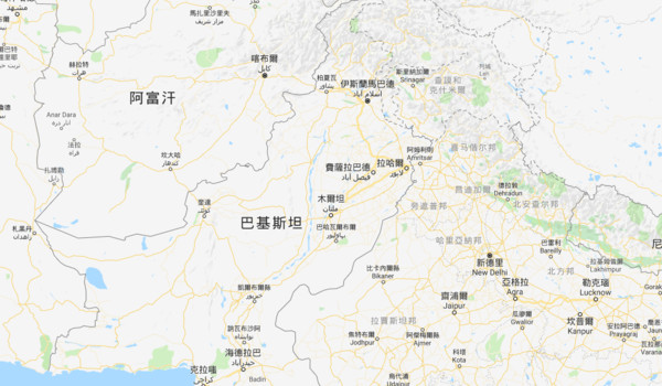 ▲▼巴基斯坦重新開放領空。（圖／翻攝自google map）