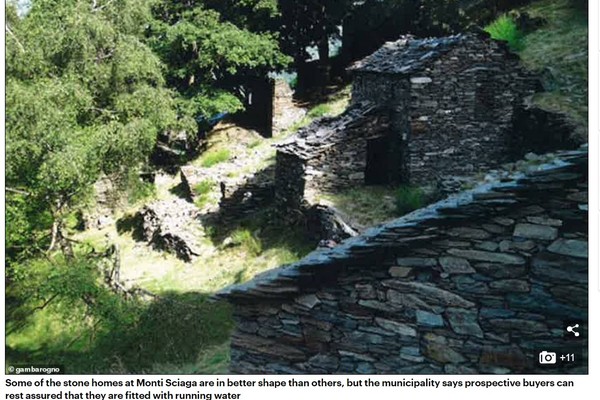 ▲▼瑞士小山城出售破舊石頭屋，只要台幣31元。（圖／翻攝自Daily Mail）