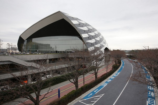 ▲▼  2019年日本羽球公開賽場地武藏野之森綜合體育廣場，也是奧運比賽場地           。（圖／體育署提供）
