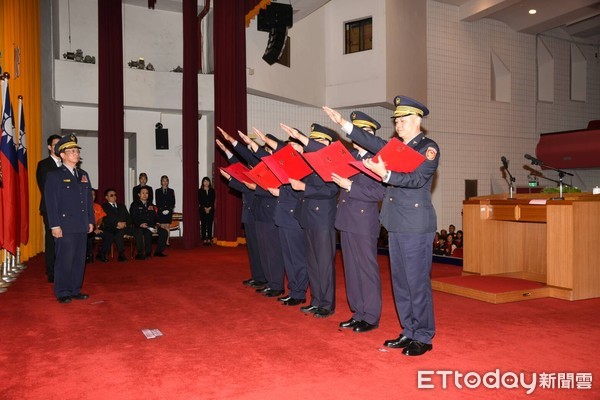 ▲台北市警局22日上午進行新任分局長佈達典禮。（圖／記者張君豪翻攝）