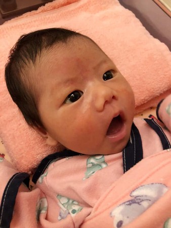 ▲福原愛兒子3個月大了，超像江宏傑。（圖／翻攝自臉書／江宏傑 Chiang Hung-Chieh）