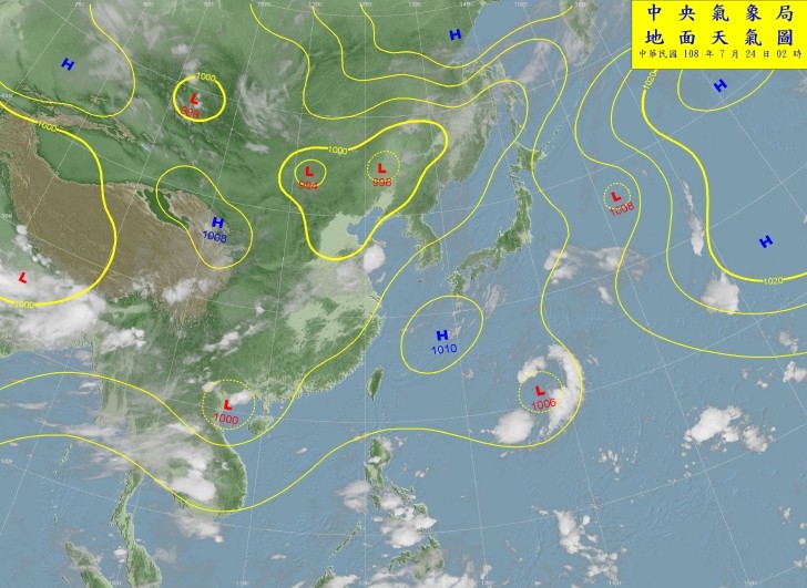 天氣圖。（圖／氣象局）