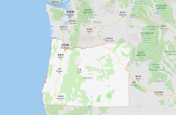 ▲倫道夫（Gregory Randolph）日前前往奧勒岡州（State of Oregon）內陸遊玩。（圖／翻攝自Google Map）