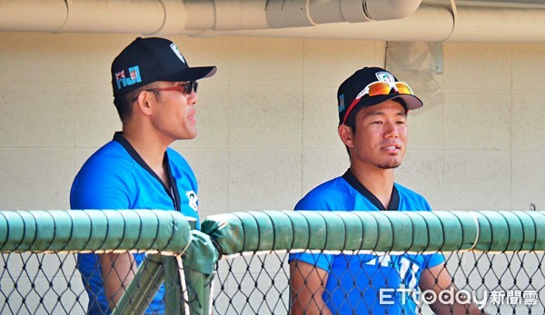 ▲U12世界盃少棒，斐濟隊日本領隊持田貴雄(左)、教練大嶋賢人。（圖／記者顏如玉攝）