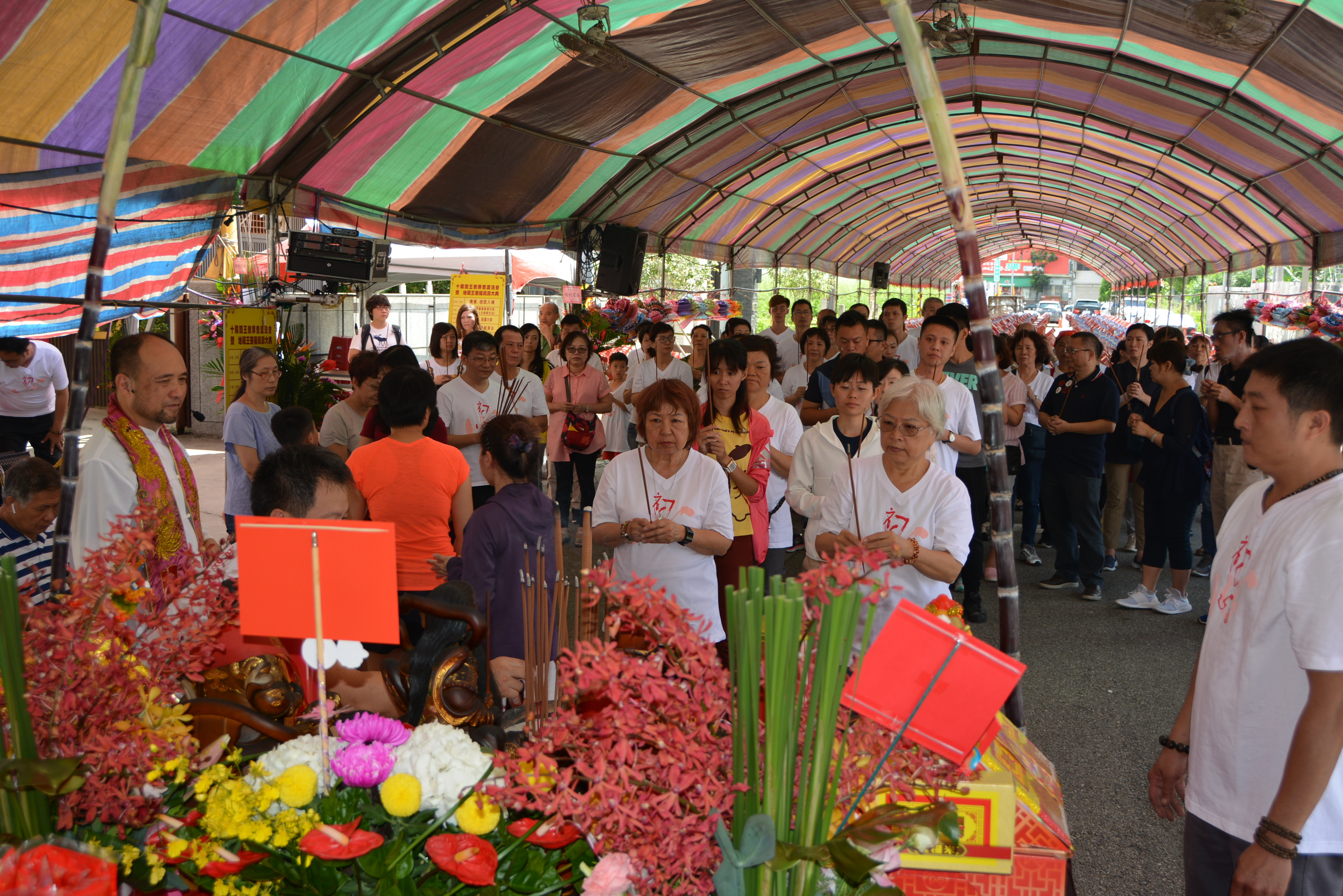 ▲▼台中通天大道院往年舉辦中元普渡法會之場景。（圖／台中通天大道院提供）