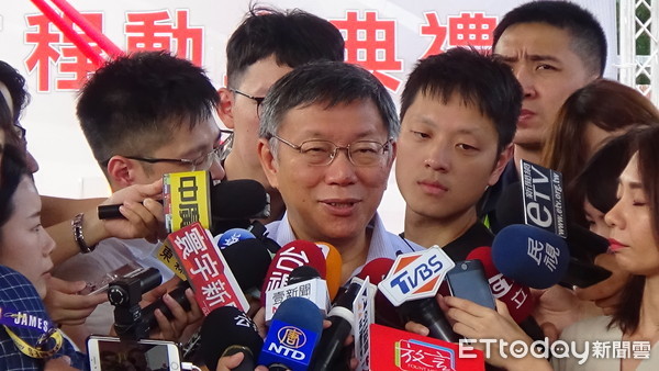 ▲▼柯文哲出席成功市場改建工程動土典禮。（圖／記者徐斌慎攝）