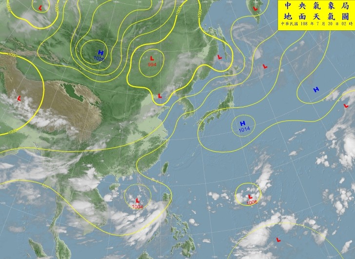 天氣圖。（圖／氣象局）