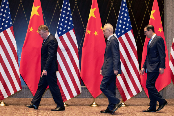 ▲▼中美貿易談判在上海結束。（圖／路透）