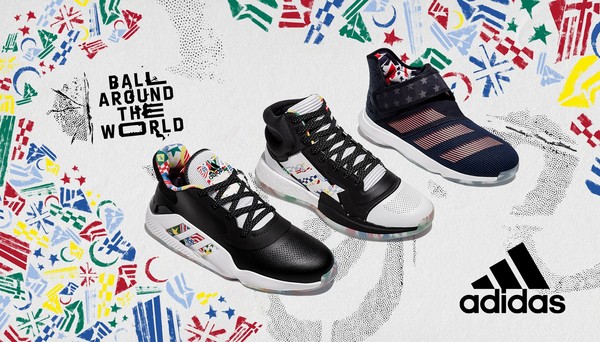 ▲adidas全新Ball Around The World系列鞋款8月6日三箭齊發，瞄準2019國際籃球盛宴。（圖／品牌提供）
