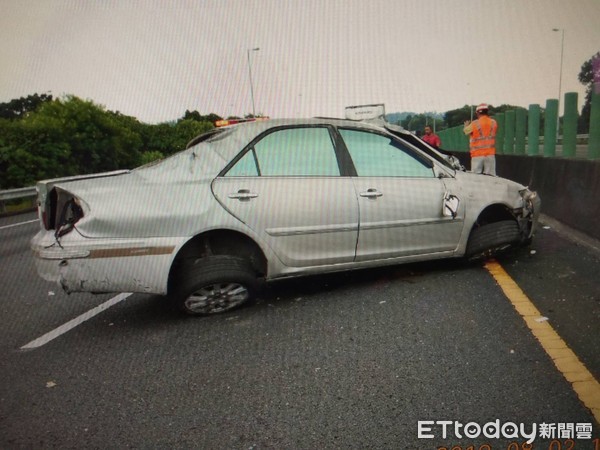 ▲▼國道3號嘉義水上段車禍。（圖／記者林悅翻攝） 