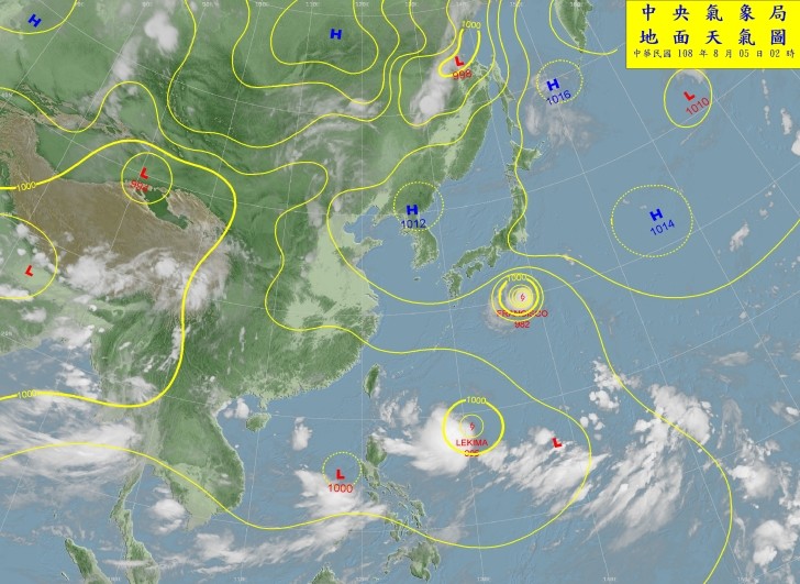 天氣圖。（圖／氣象局）