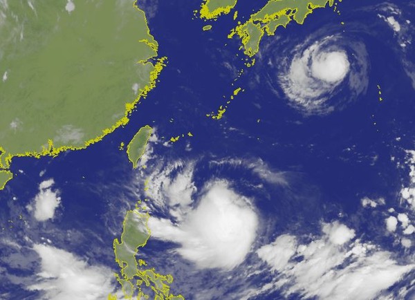 ▲▼乾熱！ 週一北部上看36度 颱風「利奇馬」朝琉球移動。（圖／中央氣象局）