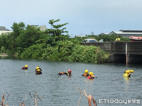 ▲抽水站溺水。（圖／記者陳崑福攝）